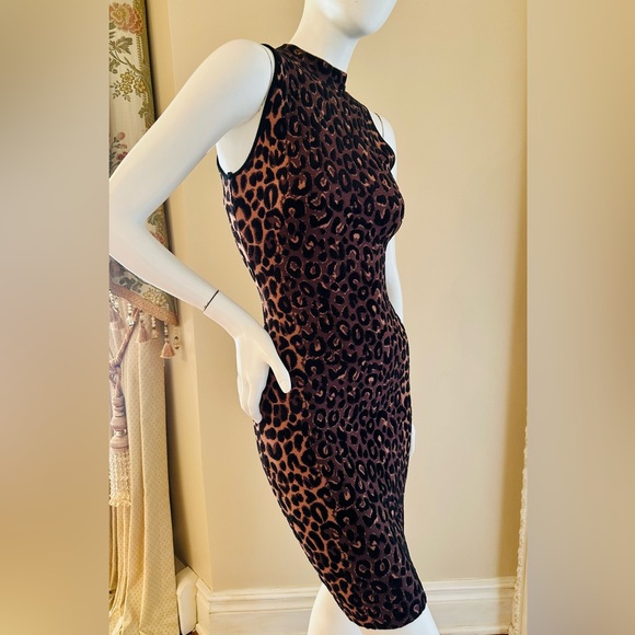 Milly
Animal print, Textured Cheetah Sleeveless Fitted Dress Size S - Picture 4 of 12